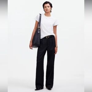 Madewell Slouchy Straight Pants in Drapey Twill